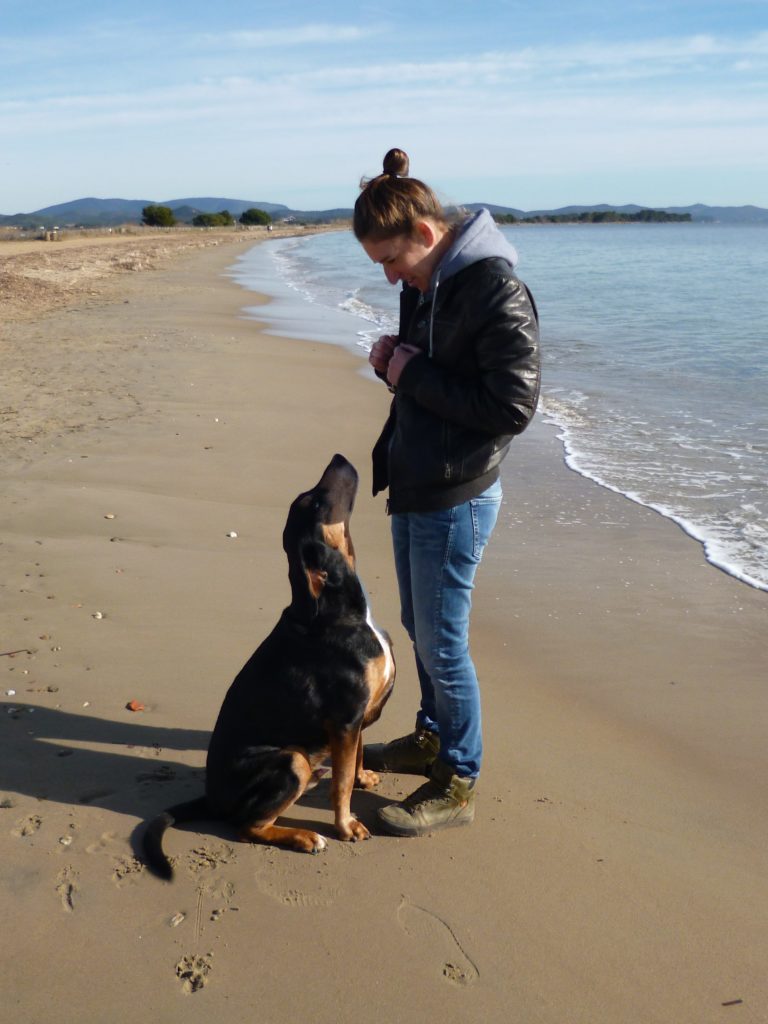 Anaïs et Clovis au bord de la mer